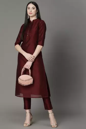 Anekaant dangle dusky pink & rose gold embellished velvet clutch