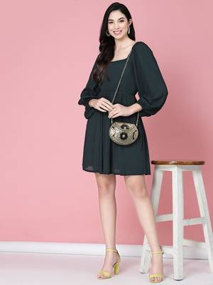 mosaic gold & black embellished metal clutch 1