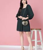 mosaic gold & black embellished metal clutch