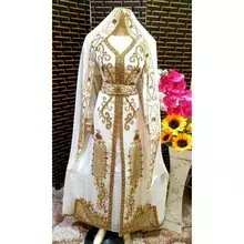 Red Zari & Stone Work Stitched Georgette Kaftan Wedding Dress 2