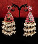 Red long earring