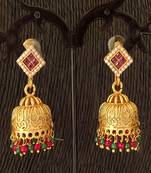 Multy color antique jhumka earring
