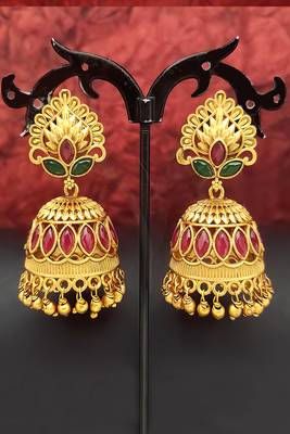 Multy color jhumka earring 1