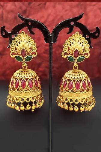 Multy color jhumka earring