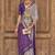 Mauve Pv Silk Printed Saree With Blouse