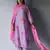 Lavender and Pink Bemberg Silk Printed Salwar Suit With Embroidery Detailing