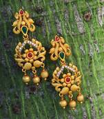 Women 24ct gold-plated handcrafted earing