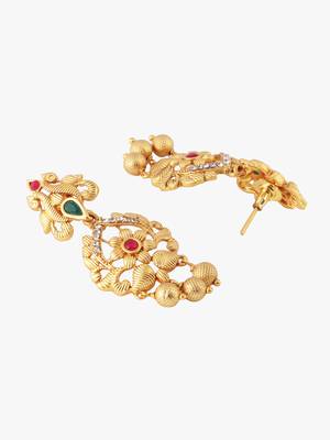 Women 24ct gold-plated handcrafted earing 3