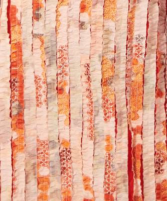 Multi color handcrafted gown 5