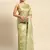 Pista Organza Woven Rangkat Saree With Unstitched Blouse Piece
