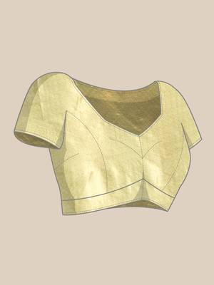 Pista Organza Woven Rangkat Saree With Unstitched Blouse Piece 5