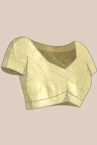 Pista Organza Woven Rangkat Saree With Unstitched Blouse Piece