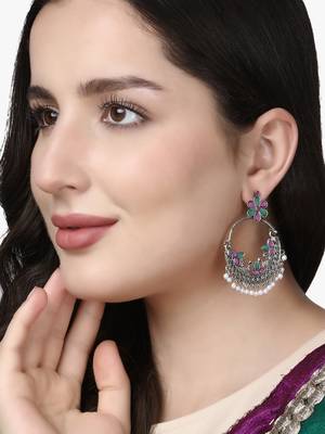 Women silver-plated classic earing 2