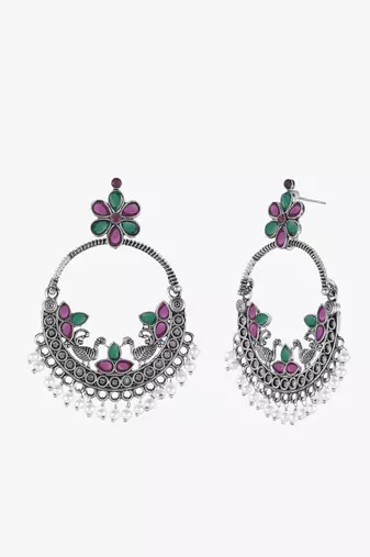 Women silver-plated classic earing