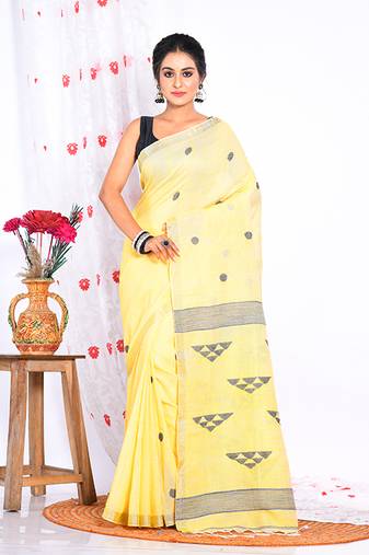 COTTON HANDLOOM LININ SAREE