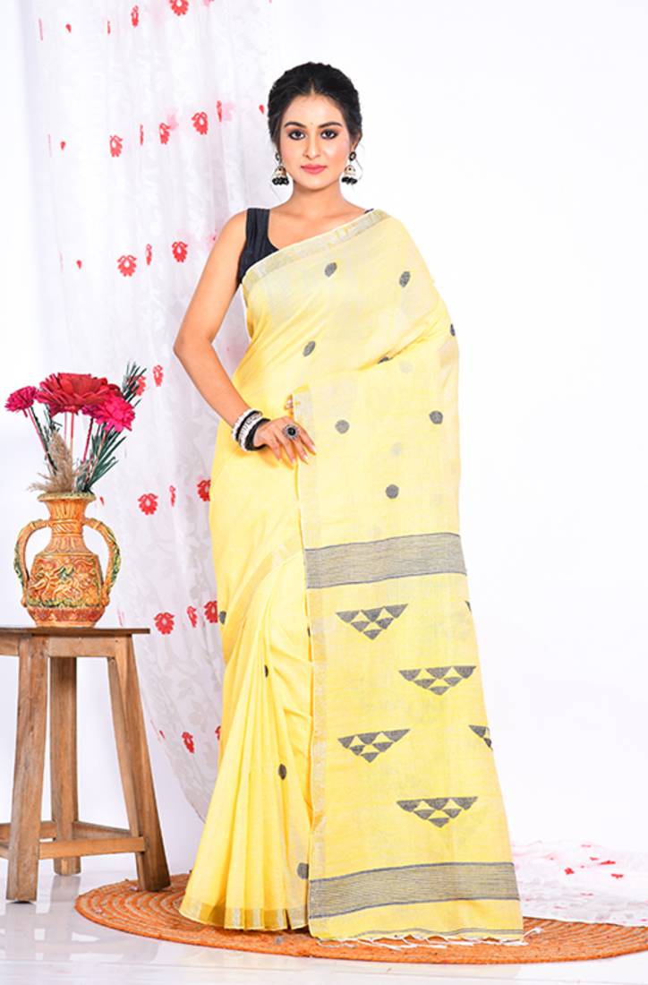 COTTON HANDLOOM LININ SAREE