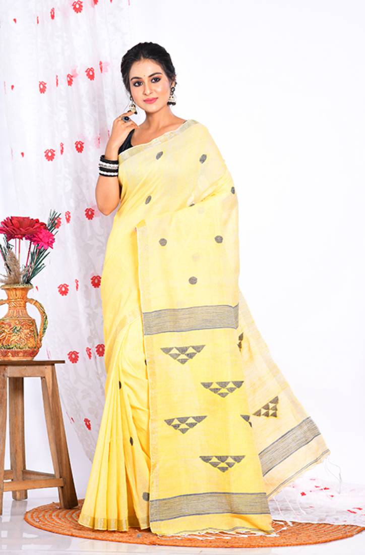 COTTON HANDLOOM LININ SAREE