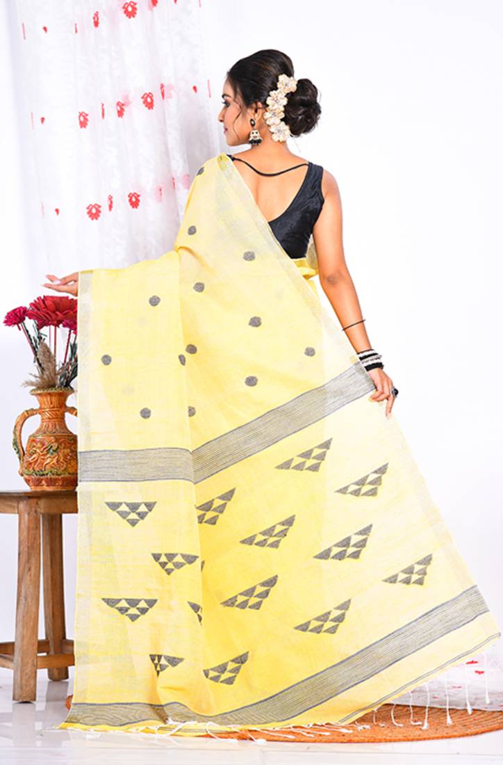 COTTON HANDLOOM LININ SAREE
