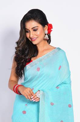 COTTON HANDLOOM LININ SAREE 2