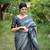 GREY BANARASI SILK PRETTY SAREE