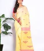 COTTON HANDLOOM LININ SAREE