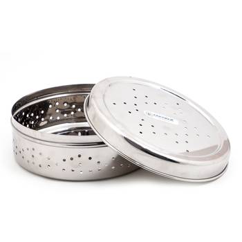 Coconut Stainless Steel Coriander Box/Food Storage/Kothamir Dabba - 1 Unit 1