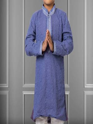 Chikankari Embroidered Kurta Pyjama For Boy's 3