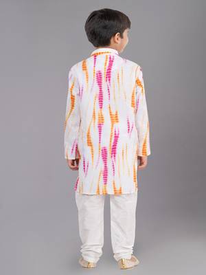 Printed Cotton Kurta Pyjama Set For Boy's 4