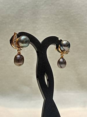 Mannat raj pearls and jewellers natural hyderabadi exclusive danglers 1
