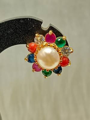 Mannat raj pearls and jewellers natural pearls designer studs 3