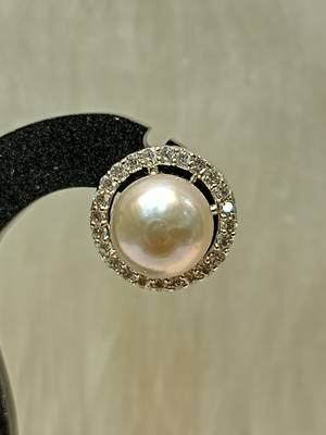 Mannat raj pearls and jewellers natural pearls designer studs 3
