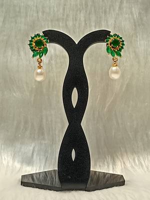 Mannat raj pearls and jewellers natural pearls designer danglers 1