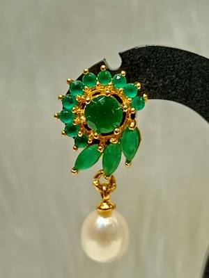 Mannat raj pearls and jewellers natural pearls designer danglers 2