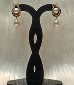 Mannat raj pearls and jewellers natural fresh water hyderabadi exclusive pearls danglers