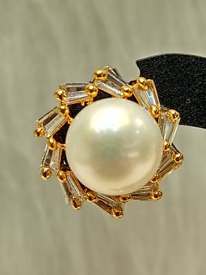 Mannat raj pearls and jewellers natural fresh water hyderabadi beautiful pearls studs 2