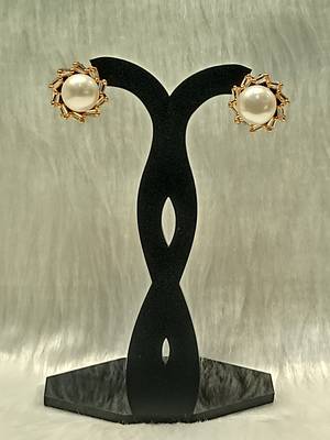 Mannat raj pearls and jewellers natural fresh water hyderabadi beautiful pearls studs 5