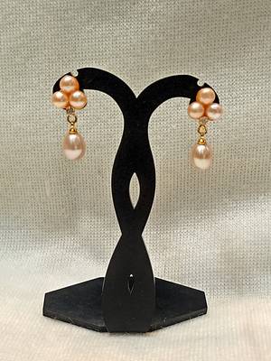 Mannat raj pearls and jewellers natural hyderabadi beautiful danglers 1