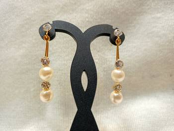 Mannat raj pearls and jewellers natural hyderabadi beautiful danglers 1