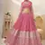 pink sequins georgette lehenga set choli with dupatta with dupatta