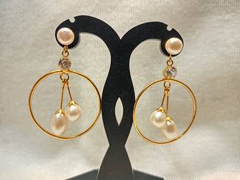Mannat raj pearls and jewellers natural hyderabadi charming danglers 2