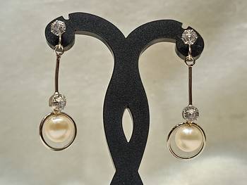 Mannat raj pearls and jewellers natural hyderabadi unique danglers 3