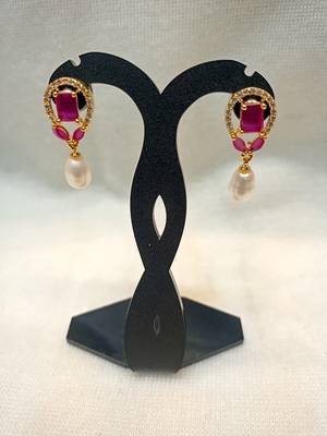 Mannat raj pearls and jewellers natural hyderabadi charming danglers 1