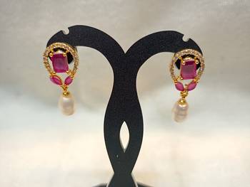 Mannat raj pearls and jewellers natural hyderabadi charming danglers 3