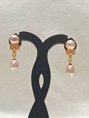 Mannat raj pearls and jewellers natural hyderabadi beautiful danglers 1