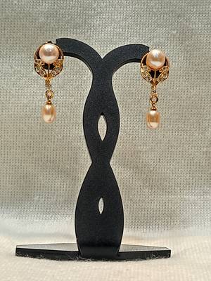 Mannat raj pearls and jewellers natural hyderabadi exclusive danglers 1