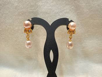 Mannat raj pearls and jewellers natural hyderabadi beautiful danglers 5