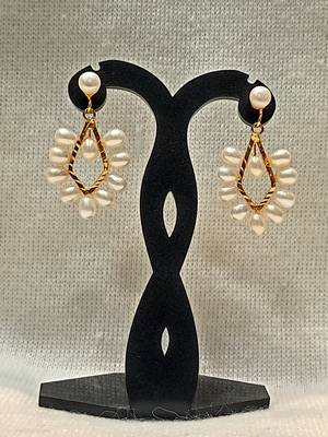 Mannat raj pearls and jewellers natural hyderabadi daily wear danglers 1