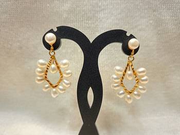 Mannat raj pearls and jewellers natural hyderabadi daily wear danglers 2