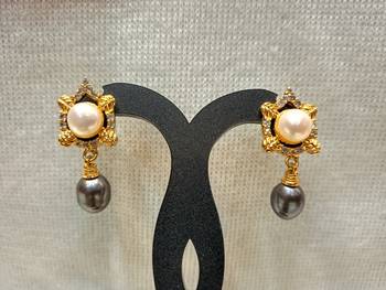 Mannat raj pearls and jewellers natural hyderabadi daily wear danglers 2