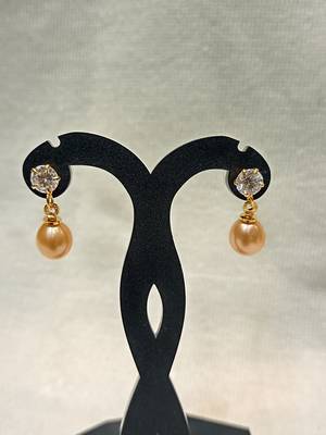 Mannat raj pearls and jewellers natural pearls designer danglers 1